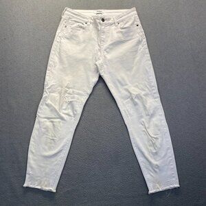 Pistola Womens White Mid Rise Super Skinny Lighty Jeans Size 31,Stretch